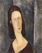 Amedeo Modigliani Blue Eyes or Portrait of Madame Jeanne Hebuterne (mk39) Sweden oil painting artist